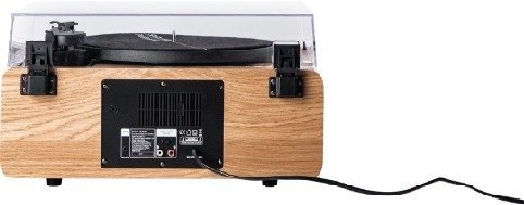 SAFA MIC-400TT פטיפון מקצועי עם רמקולים מובנים – אגוז בהיר