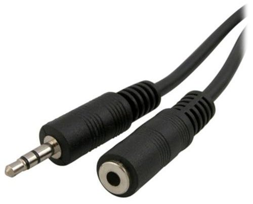 כבל מאריך סטריאו 3.5 מ''מ זכר לחיבור 3.5 מ''מ נקבה באורך 3 מטרים Gold Touch