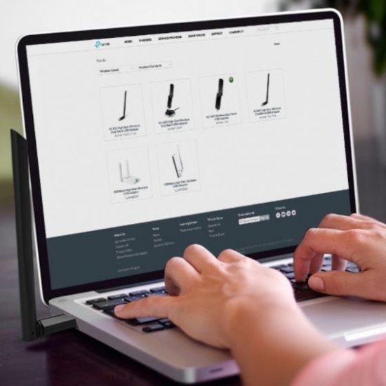 מתאם רשת אלחוטי TP-Link 802.11ac AC1300 Dual Band USB Archer T3U Plus