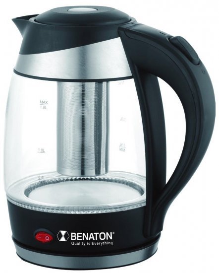 קומקום חשמלי 1.8 ליטר עם שמירת חום מבית BT-8040 BENATON - שחור