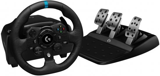 הגה מרוצים Logitech G923 Trueforce Sim Racing Wheel - למחשב PC ו- Xbox Series X / S / One
