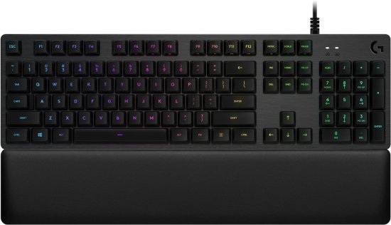 מקלדת לגיימרים מכאנית Logitech G513 RGB GX Brown Tactile Switches Carbon