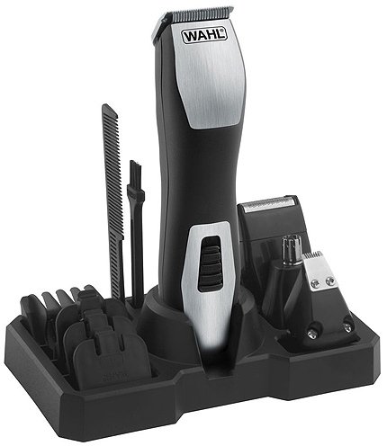 מכונת תספורת נטענת Wahl Groomsman Pro 9855-1216 - צבע שחור / כסוף