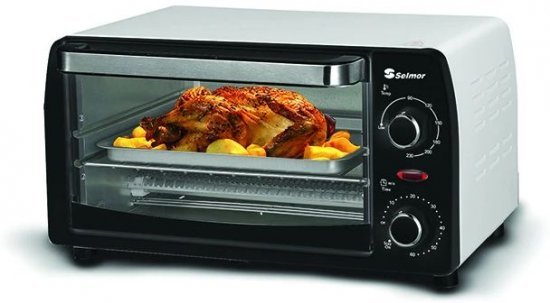 טוסטר אובן 9 ליטר Selmor SE-87 - צבע לבן