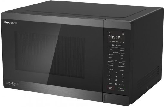 מיקרוגל דיגיטלי מנוע אינוורטר 34 ליטר Sharp R-34IZ(BS) 1200W - צבע שחור