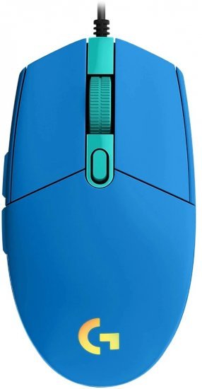 עכבר גיימרים חוטי Logitech G102 Lightsync - כחול