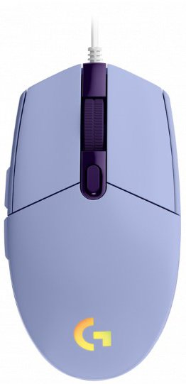 עכבר גיימרים חוטי Logitech G102 Lightsync - סגול