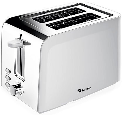 מצנם 2 פרוסות Selmor SE-819 - צבע לבן / נירוסטה