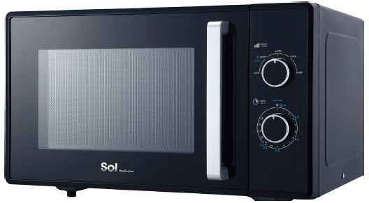 מיקרוגל מכני 23 ליטר Sol SL-7850 800W - צבע שחור