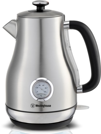 קומקום חשמלי 1.6 ליטר Westinghouse WKWK695SV 2200W - צבע נירוסטה / כרום