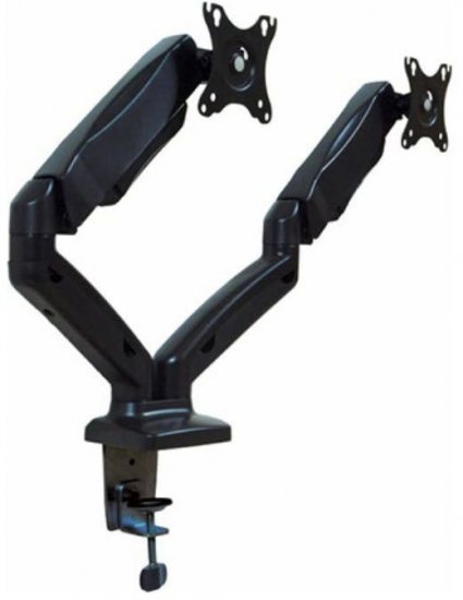 זרוע שולחנית כפולה למסכים עד 27 אינטש Premium MO2B מבית זרועות שיח
