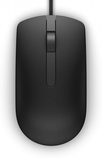 עכבר אופטי חוטי Dell MS116-BK - צבע שחור