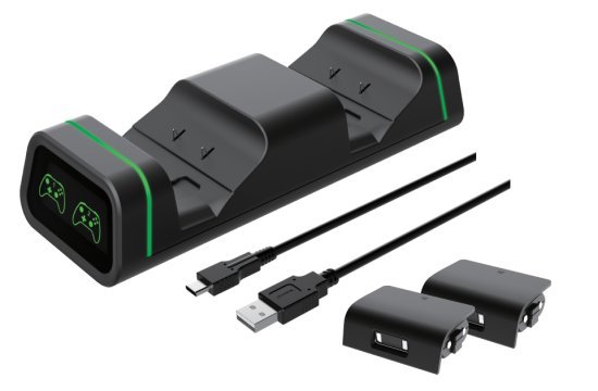 עמדת טעינה וסללות נטענות לבקרי משחק Dragon Dual Charging Dock For XBOX Series / ONE S / X
