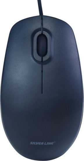 עכבר אופטי Silver Line USB High Precision OM-190USB - צבע כחול כהה