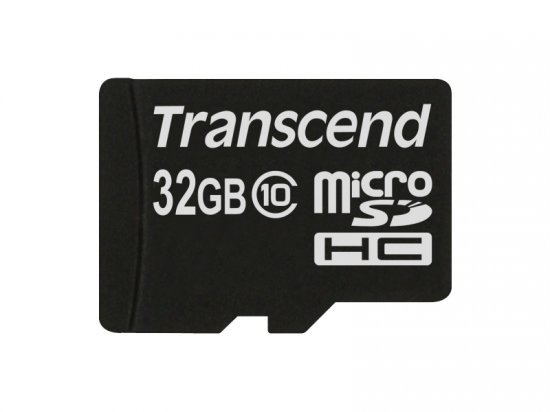 כרטיס זכרון Transcend Premium Micro SDHC TS32GUSDHC10 - נפח 32GB