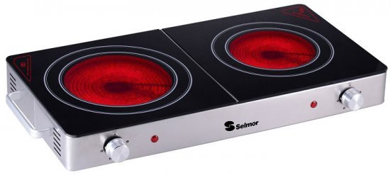 כירה כפולה קרמית Selmor SE-572 3000W