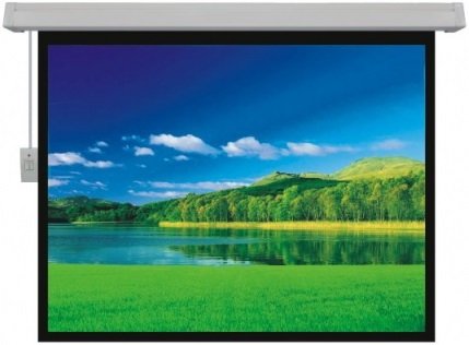 מסך חשמלי למקרן 84'' 152X152 ס''מ SINOSCREEN