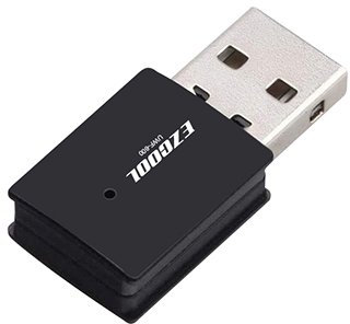 מתאם רשת אלחוטי EZCool 802.11ac 600Mbps Dual Band USB UWF-600
