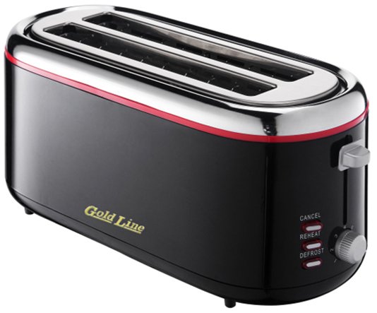 טוסטר קופץ 4 פרוסות Gold Line Cool Touch ATL-032