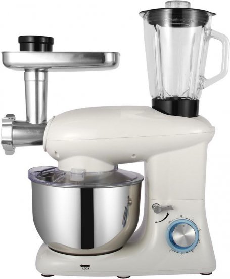 מיקסר בלנדר ומטחנת בשר בסט עוצמתי 3 ב-1 Benaton BT-1506 - צבע לבן