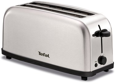 מצנם 4 פרוסות 1400W דגם Tefal TL330D11 - צבע נירוסטה מוברשת
