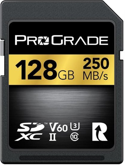 זוג כרטיסי זכרון ProGrade Digital SDXC UHS-II V60 128GB