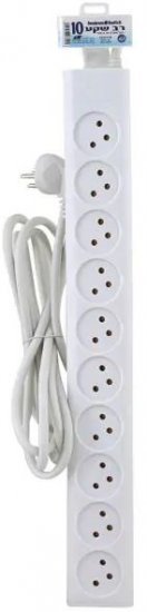 רב שקע 10 וכבל באורך עד 3 מטר Semicom