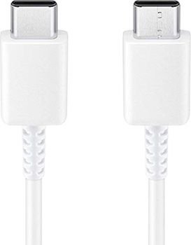כבל סנכרון וטעינה USB Type-C ל-Samsung USB Type-C - באורך 1.8 מטר - צבע לבן