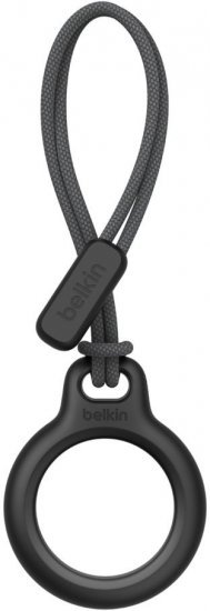 מחזיק מאובטח ל-AirTag עם רצועה Belkin - שחור