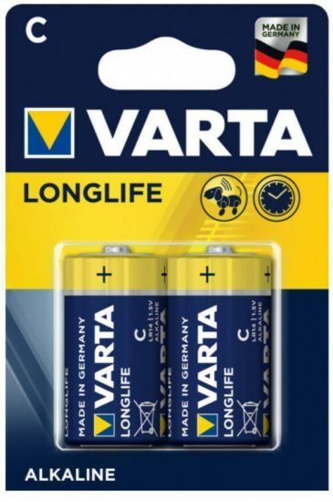 2 סוללות Varta Alkaline C LR14