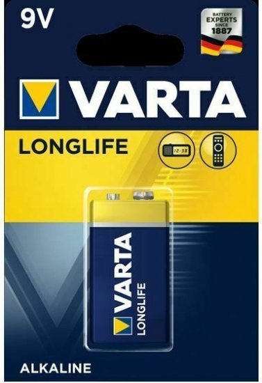סוללת Varta Alkaline 9V 6LR61