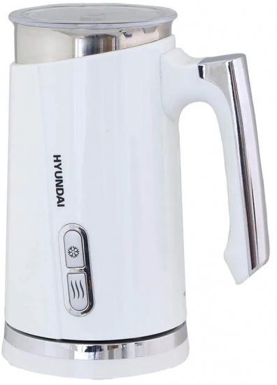 מקציף חלב עם דופן כפולה Hyundai HYKM-800W 500W - צבע לבן