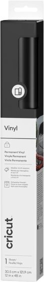 נייר ויניל פרמננט שחור 30X120 ס''מ Cricut