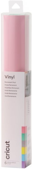 6 יריעות נייר ויניל פרמננט ורוד פסטל 30X30 ס''מ Cricut