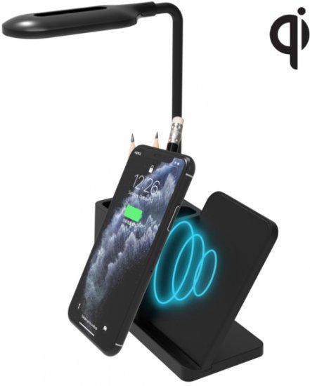 מעמד טעינה אלחוטית + מנורה שולחנית Eco WCH440