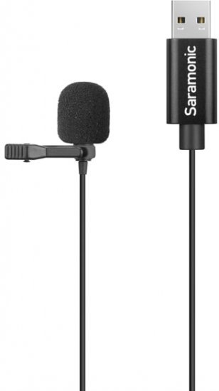 מיקרופון דש USB למחשב Saramonic SR-ULM10