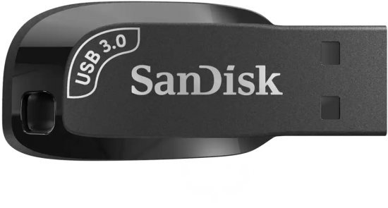 זיכרון נייד SanDisk Ultra Shift USB 3.0 - דגם SDCZ410-032G-G46 - נפח 32GB - צבע שחור