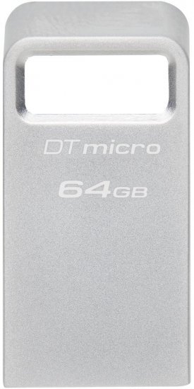 זכרון נייד Kingston DataTraveler Micro 64GB Ultra-Small Premium Metal Design USB 3.2