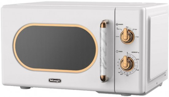 מיקרוגל מכאני 20 ליטר Delonghi DL3720W 700W - צבע לבן
