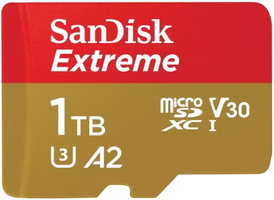 כרטיס זיכרון SanDisk Extreme A2 MicroSDXC - דגם SDSQXAV-1T00-GN6MN - נפח 1TB