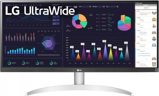 מסך מחשב LG UltraWide 29WQ600-W UWFHD LED IPS 29'' FreeSync - לבן