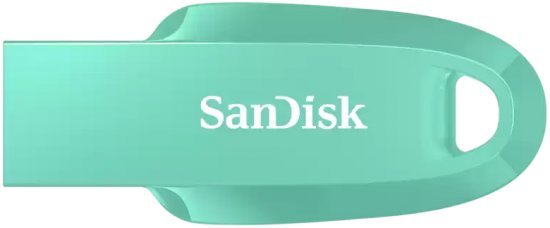 זיכרון נייד SanDisk Ultra Curve USB 3.2 - דגם SDCZ550-064G-G46G - נפח 64GB - צבע ירוק