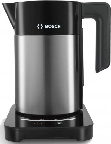 קומקום נירוסטה 1.7 ליטר Bosch TWK7203 2200W - צבע נירוסטה - שנתיים אחריות יבואן רשמי BSH