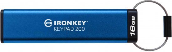 זכרון נייד עם הצפנת חומרה Kingston IronKey Keypad 200 XTS-AES 16GB USB 3.2