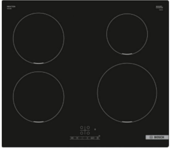 כיריים אינדוקציה 4 אזורי בישול 60 ס''מ Bosch Serie 4 PUE611BB5Y Touchselect - חד פאזי - שנה אחריות יבואן רשמי BSH