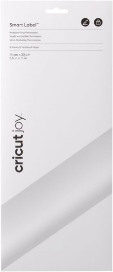נייר ויניל כתיבה Joy Smart Label Writable Permanent לבן 33X14 ס''מ מבית Cricut
