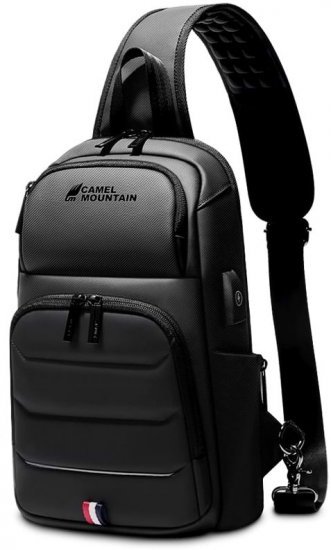 תיק כתף עסקי למכשיר בגודל 9.7 אינץ’ דגם Delerium מבית Camel Mountain - צבע שחור