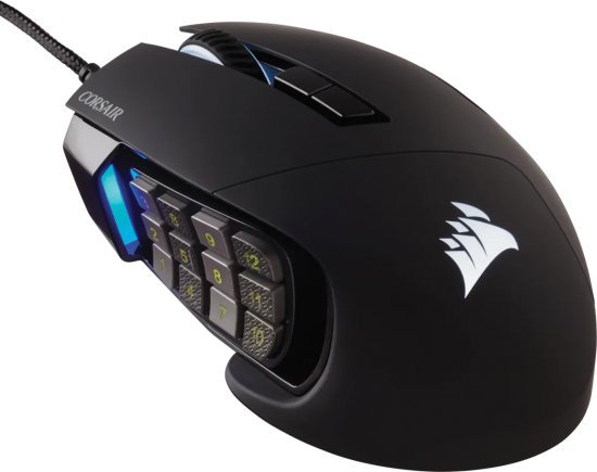 עכבר גיימרים Corsair SCIMITAR RGB ELITE Optical MOBA / MMO - צבע שחור