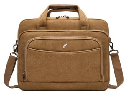 תיק בונד למחשב נייד בגודל 15.6 אינץ' דגם The Desktop 3.0 Side מבית Camel Mountain - צבע בז'
