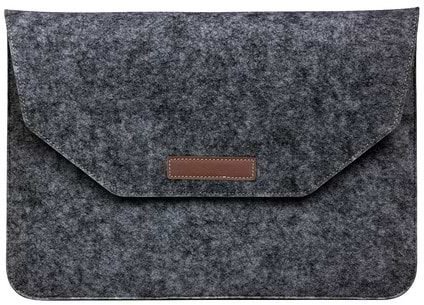 תיק מעטפה למחשב נייד בגודל 15.6 אינץ' דגם Splash Pro מבית Camel Mountain - צבע שחור אפור